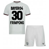 Bayer Leverkusen Jeremie Frimpong #30 Replica Away Minikit 2023-24 Short Sleeve (+ pants)